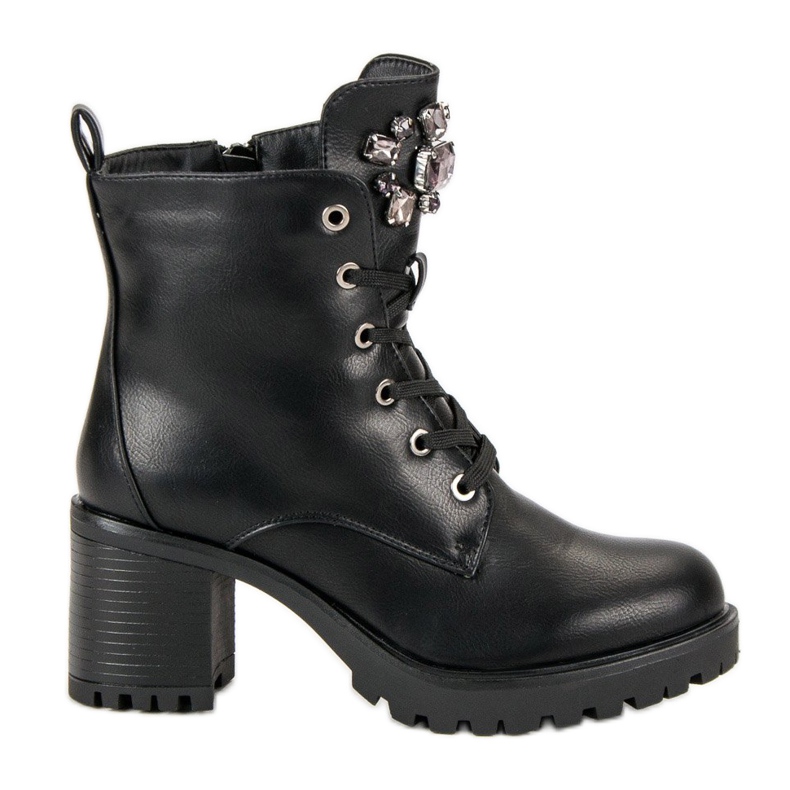 Kylie Sidotut saappaat postissa musta