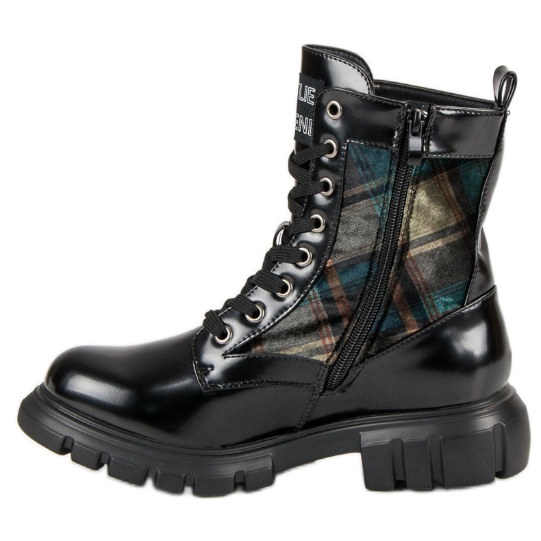 Kylie Ruudulliset saappaat musta