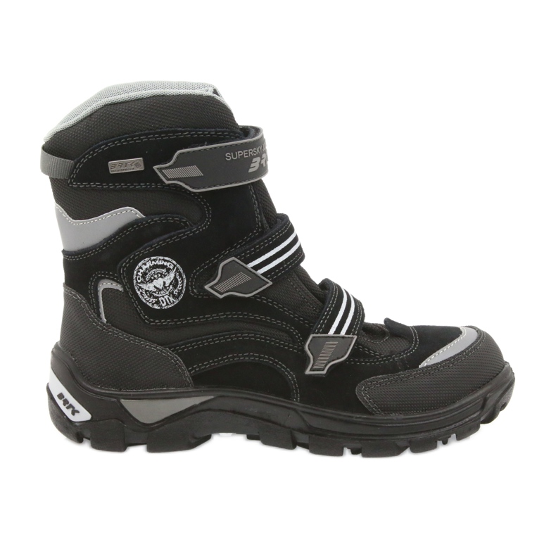 Saappaat kalvo Bartek 47672 musta harmaa