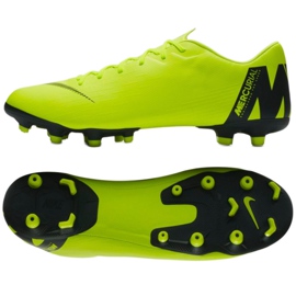 Nike Mercurial Vapor 12 Academy Fg M AH7375-701 jalkapallokengät keltainen keltainen