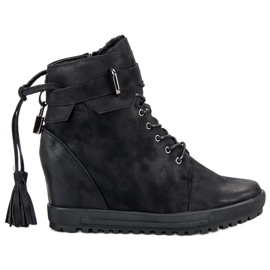 Filippo Nauhalliset nilkkurit musta