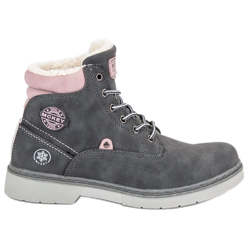 McKey Pyydykset lampaannahkatakilla harmaa