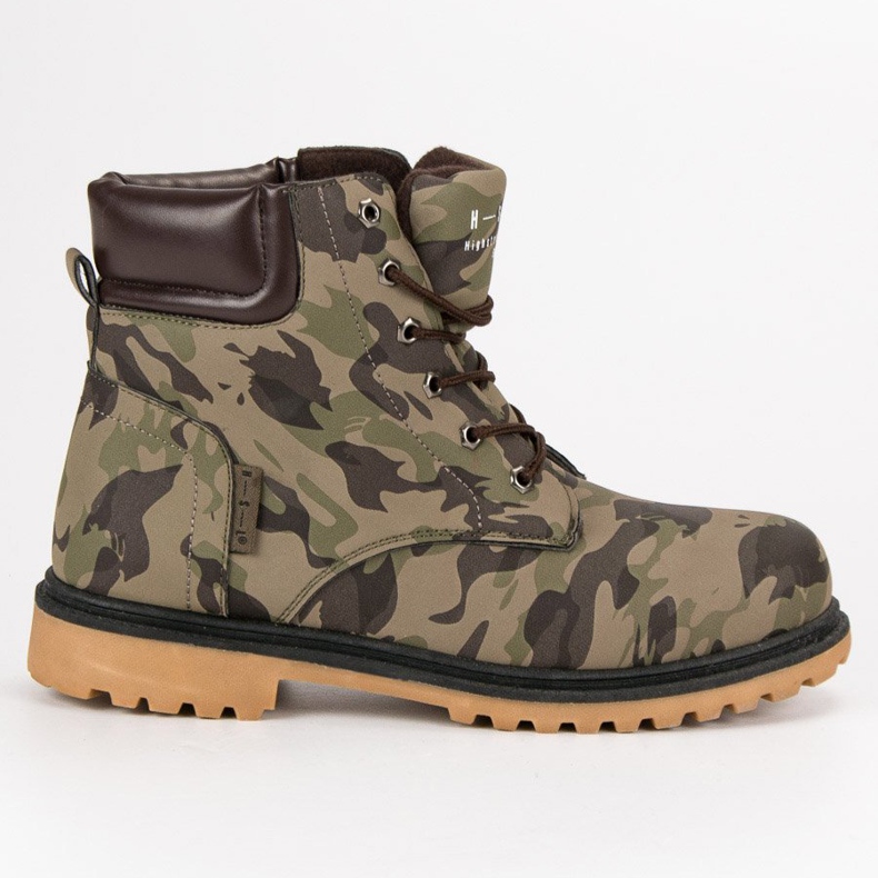 Camo-saappaat vihreä monivärinen