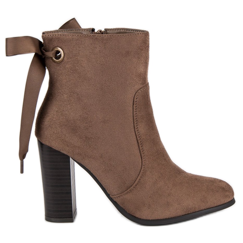 Super Mode Tyylikkäät saappaat pylväässä ruskea