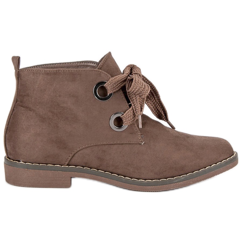 Super Mode Mokkanahkaiset saappaat ruskea