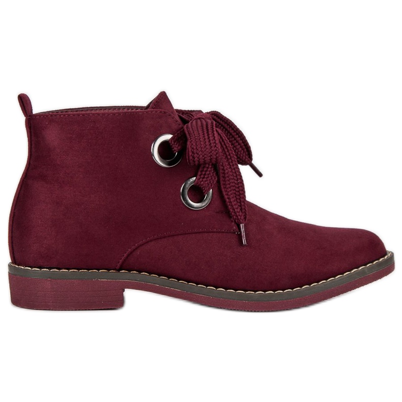 Super Mode Mokkanahkanauhakengät punainen Super Mode Mokkanahkanauhakengät punainen