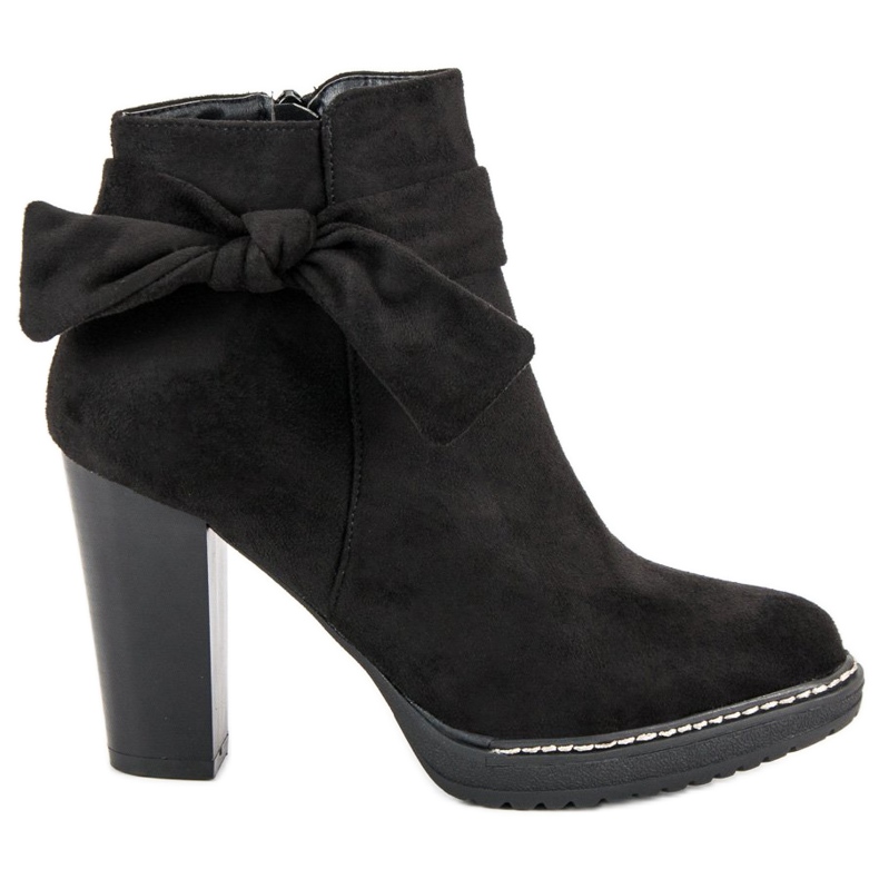 Cm Paris Mokkanahkaiset Chelsea -saappaat, joissa jousi musta