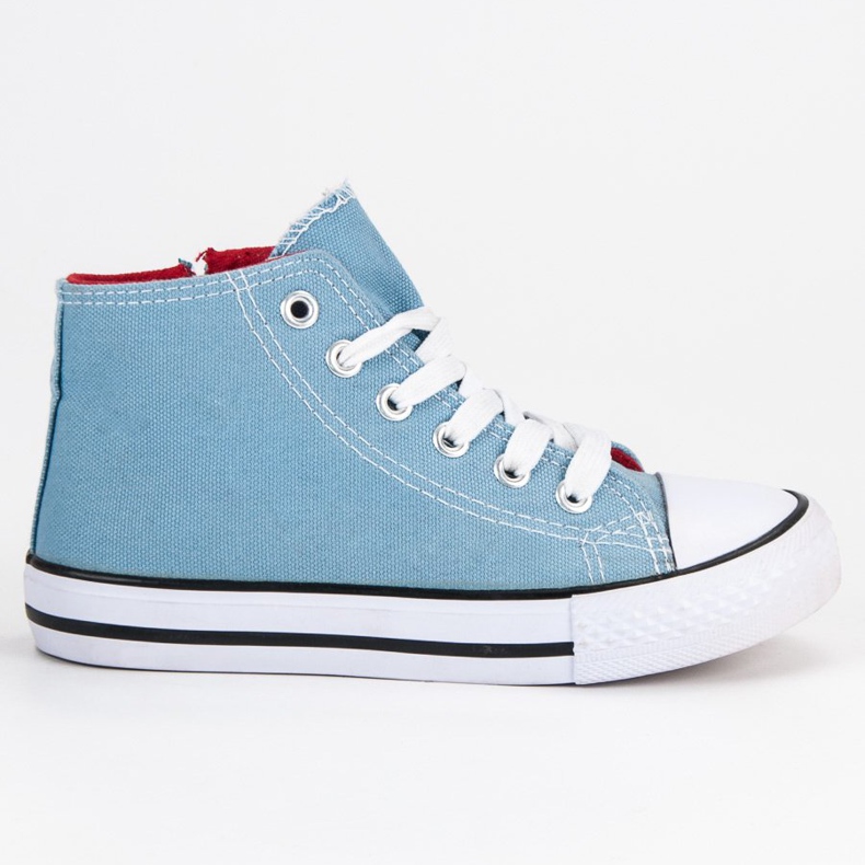 Korkea sininen lenkkarit