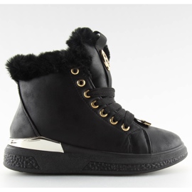 Musta eristetty lenkkarit F506 musta