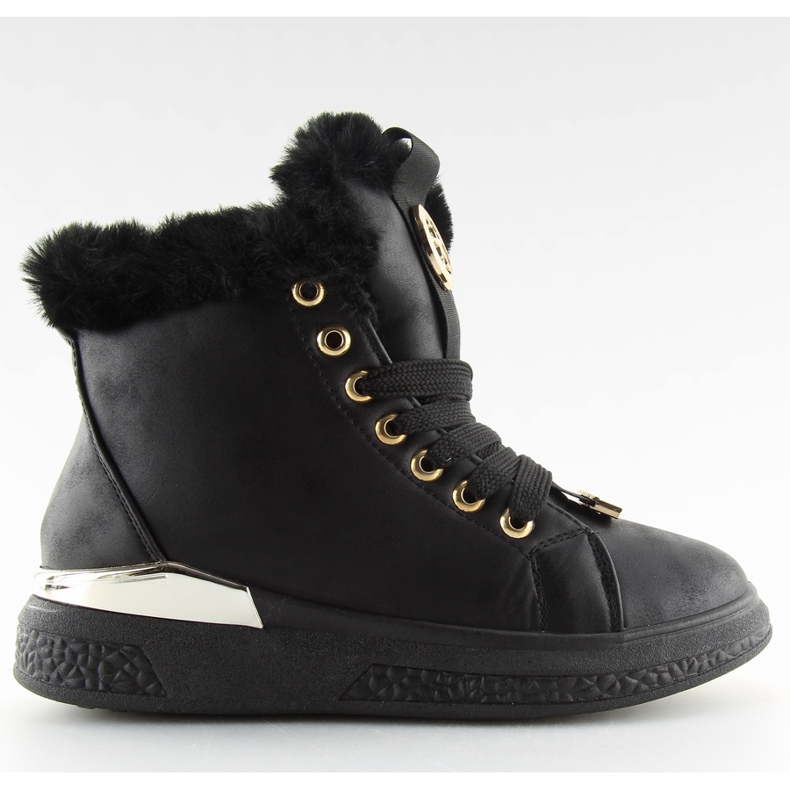 Musta eristetty lenkkarit F506 musta