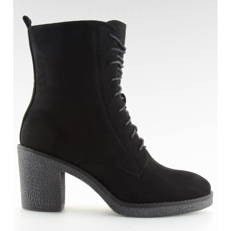 Pitkät korkokengät musta 3638 Musta