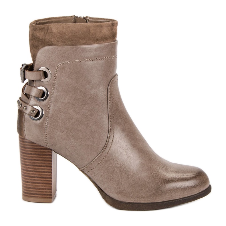 Super Mode Tyylikkäät saappaat pylväässä ruskea