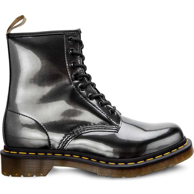 Dr. Martens Vegan 1460 Chrome Gunmetal Chrome Paint Metallic harmaa