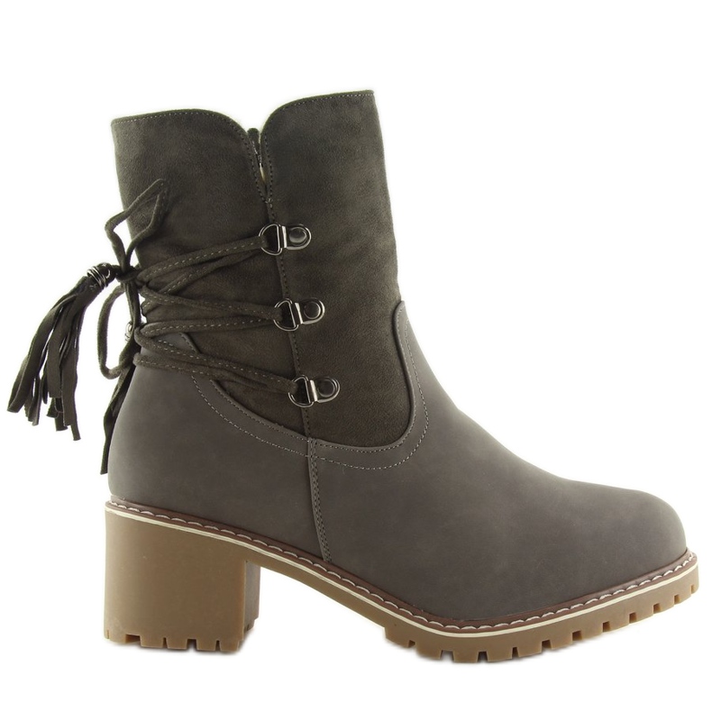 Harmaat saappaat, eristetty karitsanharmaalla NC726 Harmaa