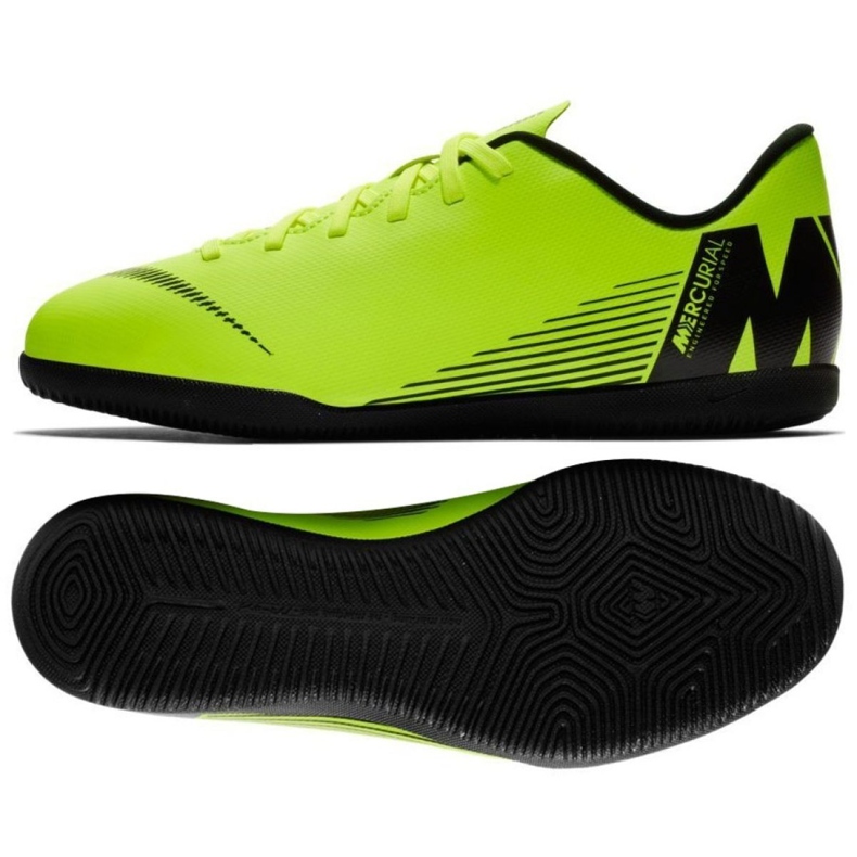 Sisäkengät Nike Mercurial Vapor X 12 Club Ic Jr AH7354-701 vihreä vihreä