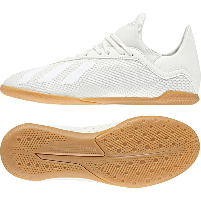Adidas X Tango 18.3 Jr DB2427 jalkapallokengät valkoinen valkoinen