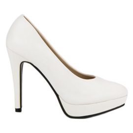 J. Star Seksikäs korkokengät alustalla valkoinen