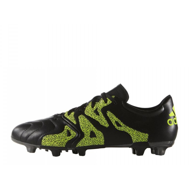 Adidas X 15.3 FG / AG nahka B26971 jalkapallokengät musta musta