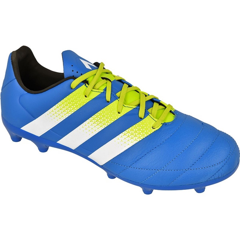 Adidas Ace 16.3 FG / AG M Nahka AF5163 jalkapallokengät sininen sininen