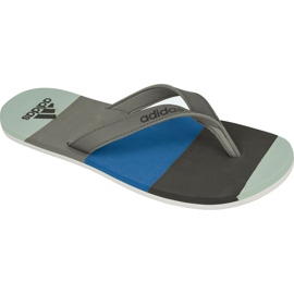 Adidas Eezay Striped M BA8809 tohvelit sininen harmaa