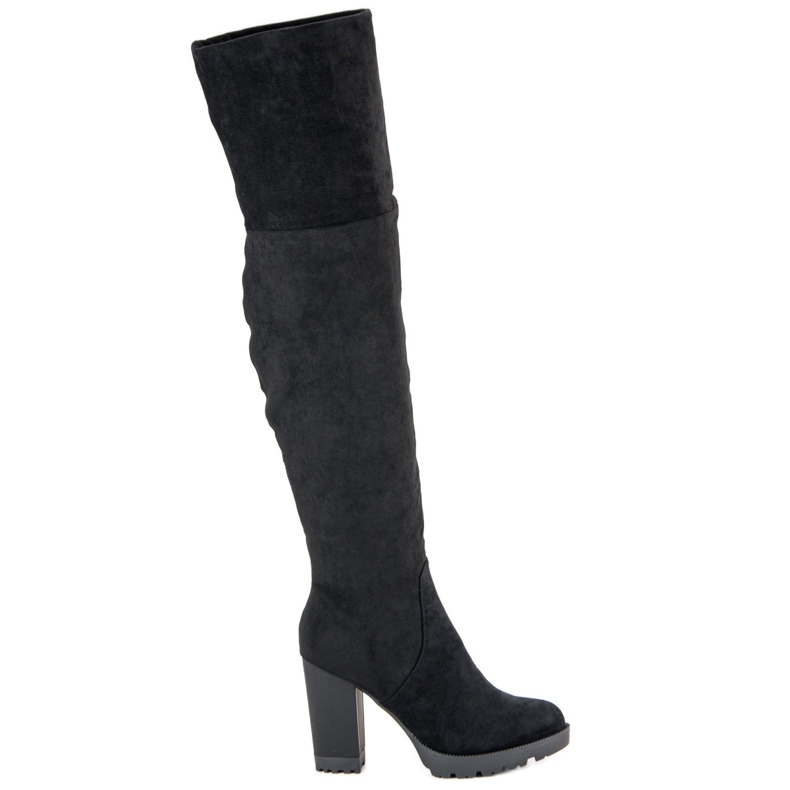 Super Mode Mokkanahkaiset saappaat musta