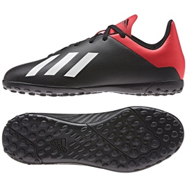 Adidas X 18.4 Tf Jr BB9416 jalkapallokengät musta musta