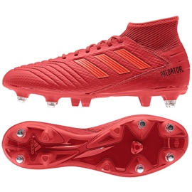 Adidas Predator 19.3 Sg M D97958 jalkapallokengät punainen punainen