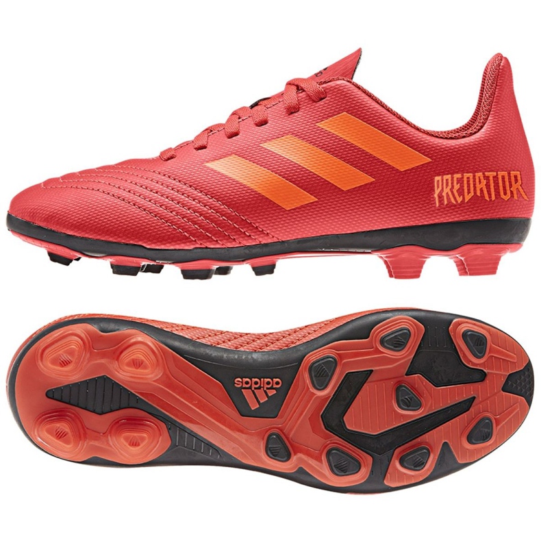 Adidas Predator 19.4 FxG Jr CM8541 jalkapallokengät monivärinen punainen