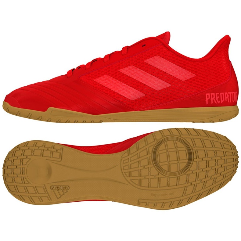 Sisäkengät adidas Predator 19.4 In Sala M D97976 monivärinen punainen