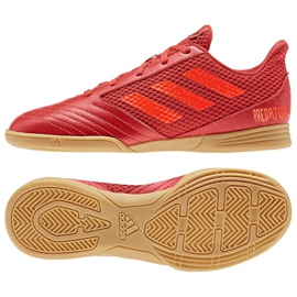 Sisäkengät adidas Predator 19.4 In Sala Jr CM8552 monivärinen punainen
