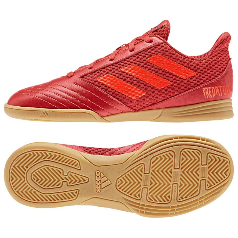 Sisäkengät adidas Predator 19.4 In Sala Jr CM8552 monivärinen punainen