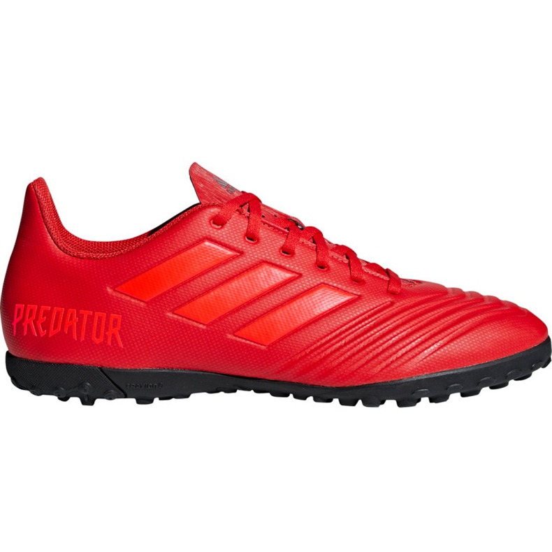 Adidas Predator 19.4 Tf M D97973 jalkapallokengät punainen punainen