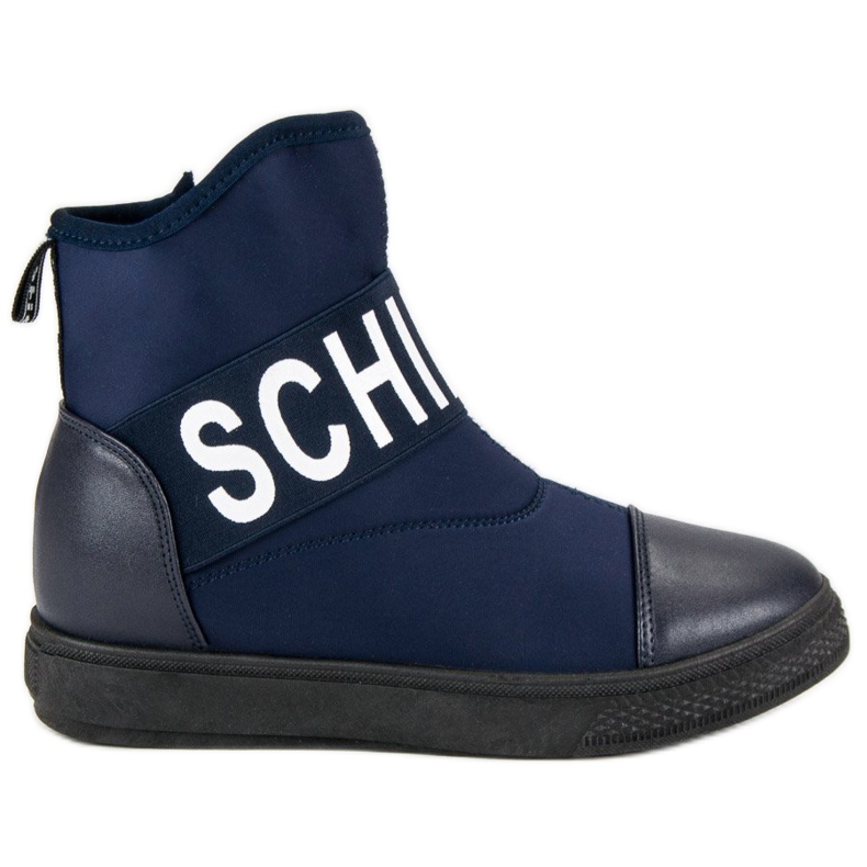 Bestelle Muodikkaat korkeat lenkkarit valkoinen laivastonsininen