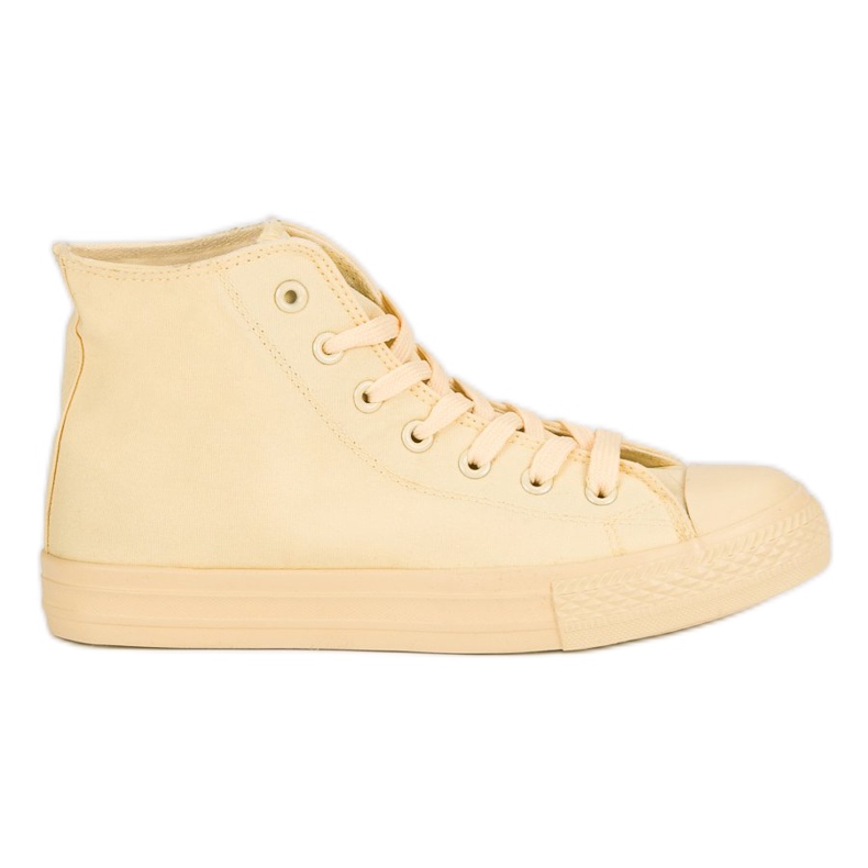 Korkeat lenkkarit keltainen