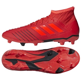 Adidas Predator 19.2 Fg M D97940 jalkapallokengät monivärinen punainen