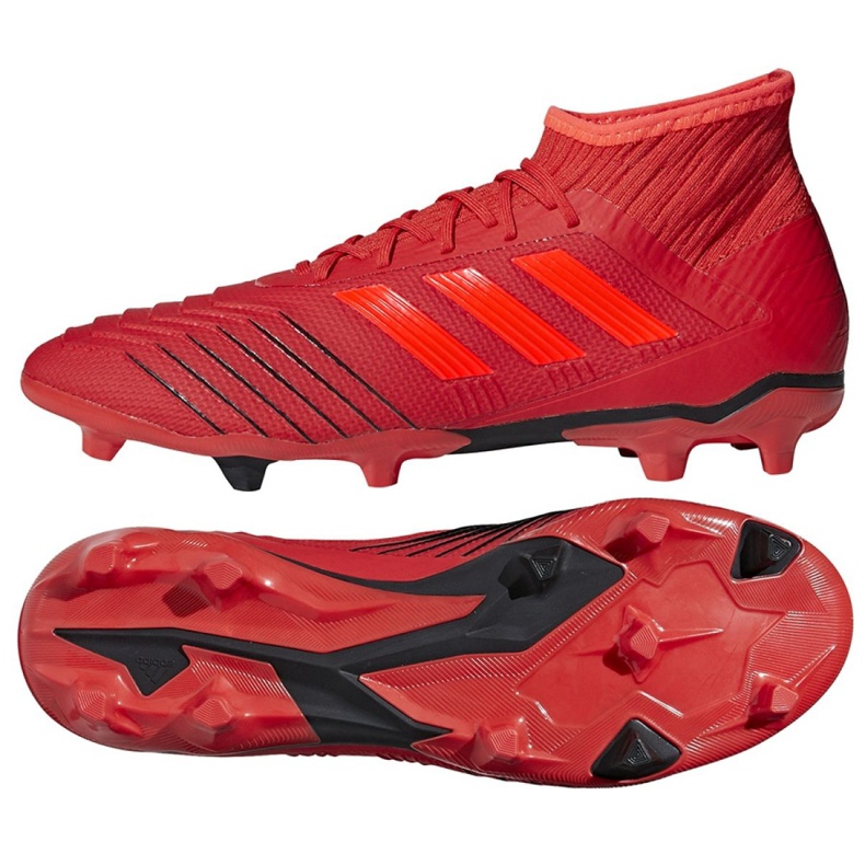 Adidas Predator 19.2 Fg M D97940 jalkapallokengät monivärinen punainen