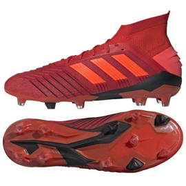 Adidas Predator 19.1 Fg M BC0552 jalkapallokengät monivärinen punainen
