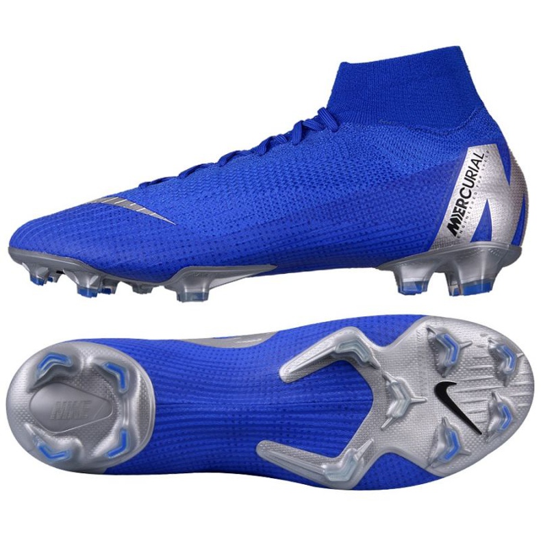 Nike Mercurial Superfly 6 Elite FG M AH7365-400 jalkapallokengät sininen