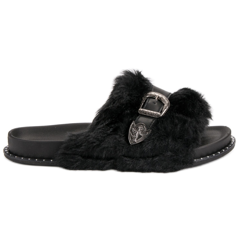 Muodikkaat varvastossut musta