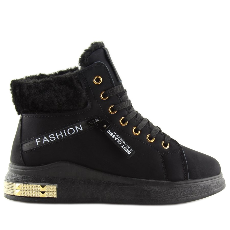 Musta eristetty lenkkarit W19-25 musta