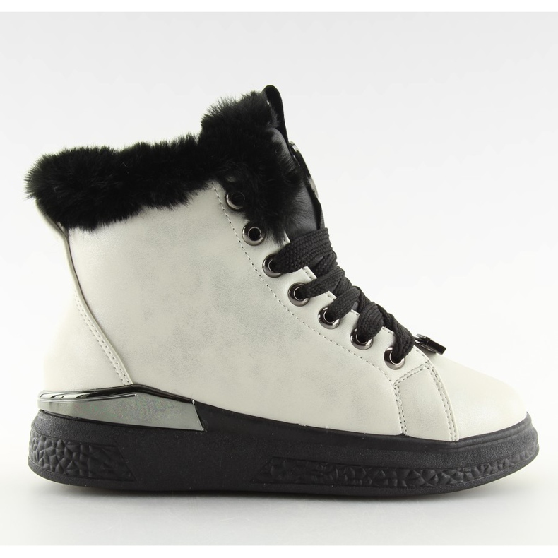 Musta eristetty lenkkarit F506 valkoinen