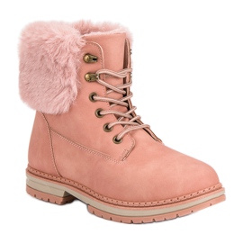 SDS Vaaleanpunaiset trapperit turkiksella vaaleanpunainen