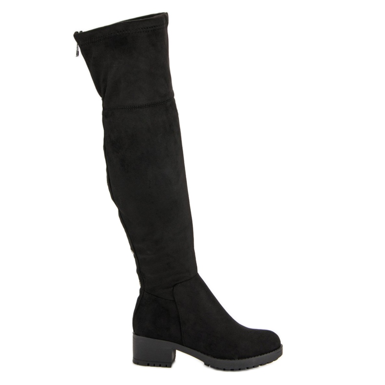 Super Me Reisisaappaat alustalla musta