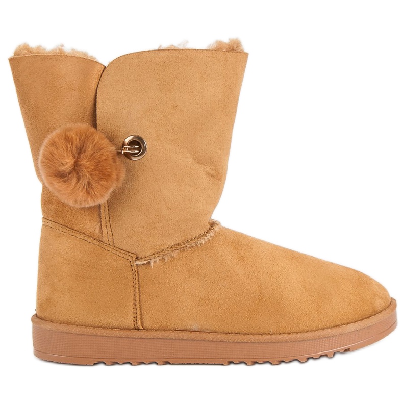 Mukluki lampaannahalla ruskea