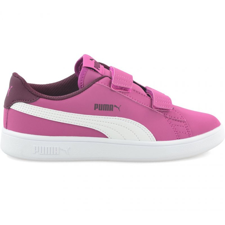 Puma Smash v2 Buck V PS Magenta Haz Jr 365183 06 vaaleanpunainen
