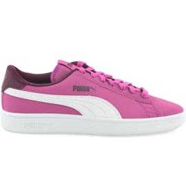 Puma Smash v2 Buck Jr 365182 06 valkoinen vaaleanpunainen