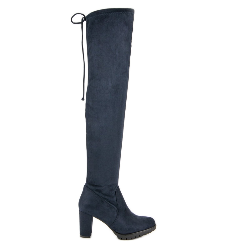 SDS Mokkanahkaiset reisisaappaat alustalla sininen