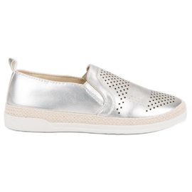 Openwork Slip On lenkkarit harmaa Openwork Slip On lenkkarit harmaa