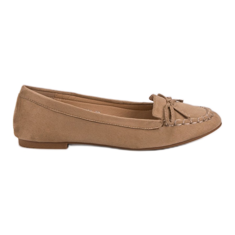 Small Swan Tummanbeige Loaferit Jousella