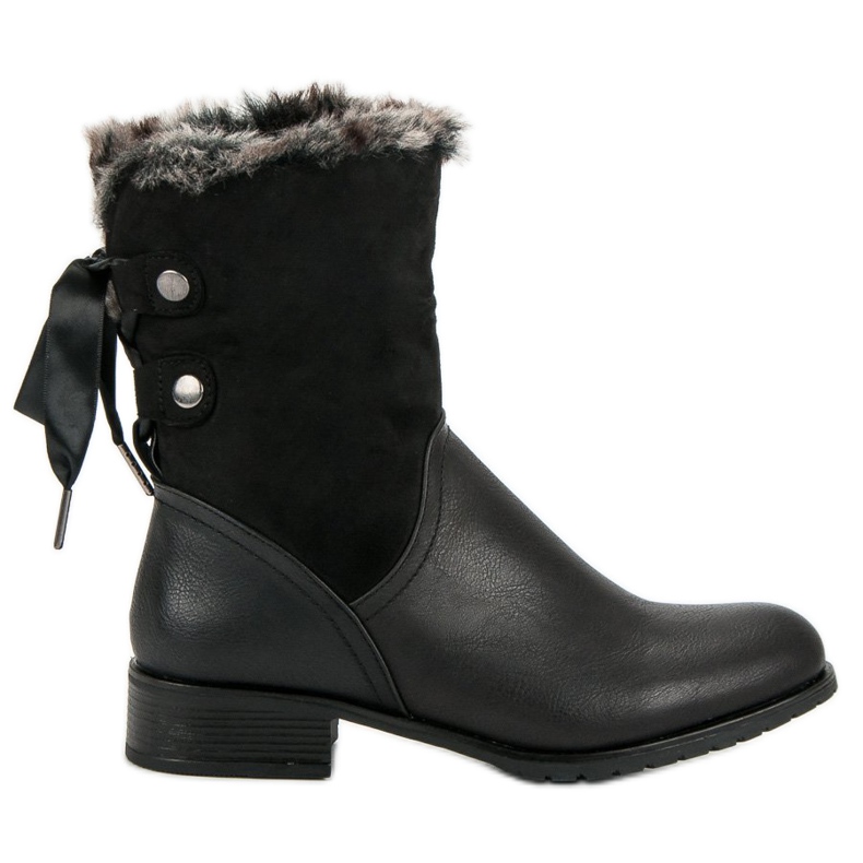 SDS Mustat saappaat jousella